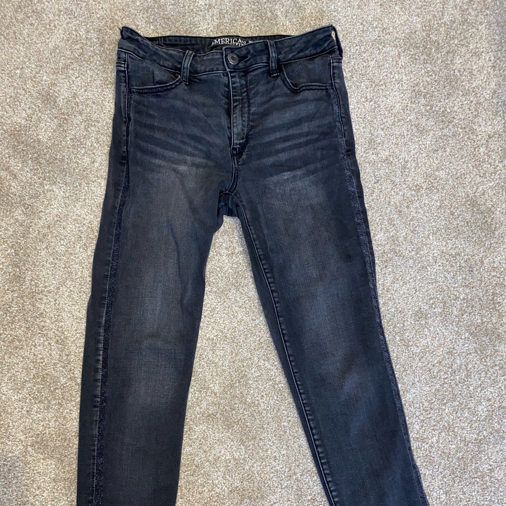 American Eagle black skinny jeans - size 10 Long